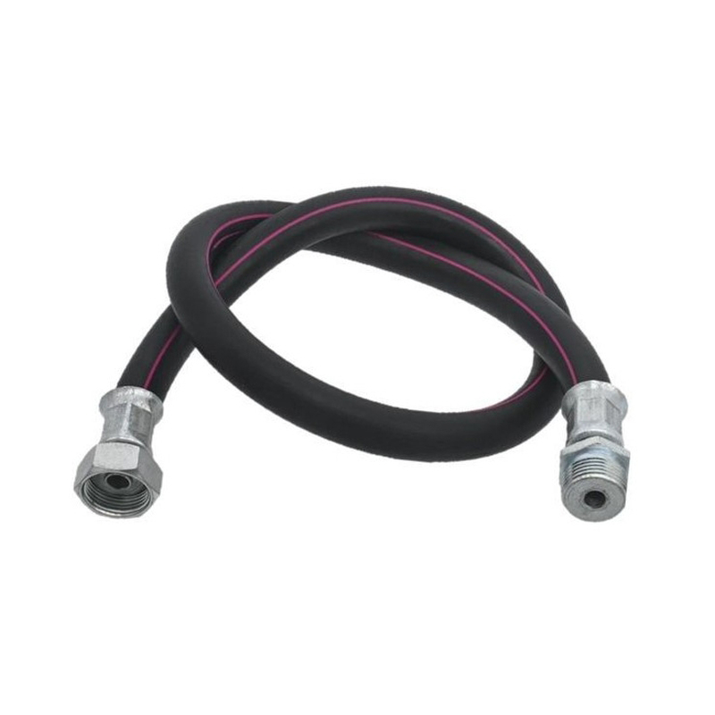 Газовая подводка , черная ELKA серия Rubber, в/в, 400 см (9мм) 1/2" (1/14)
